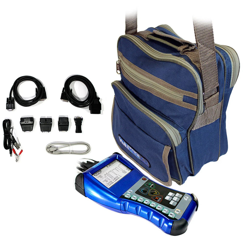 Rastreador Scanner Automotivo Linha Leve Ciclo Otto com Conjunto Diesel Leve e Bolsa Azul MULTIMEC-X3