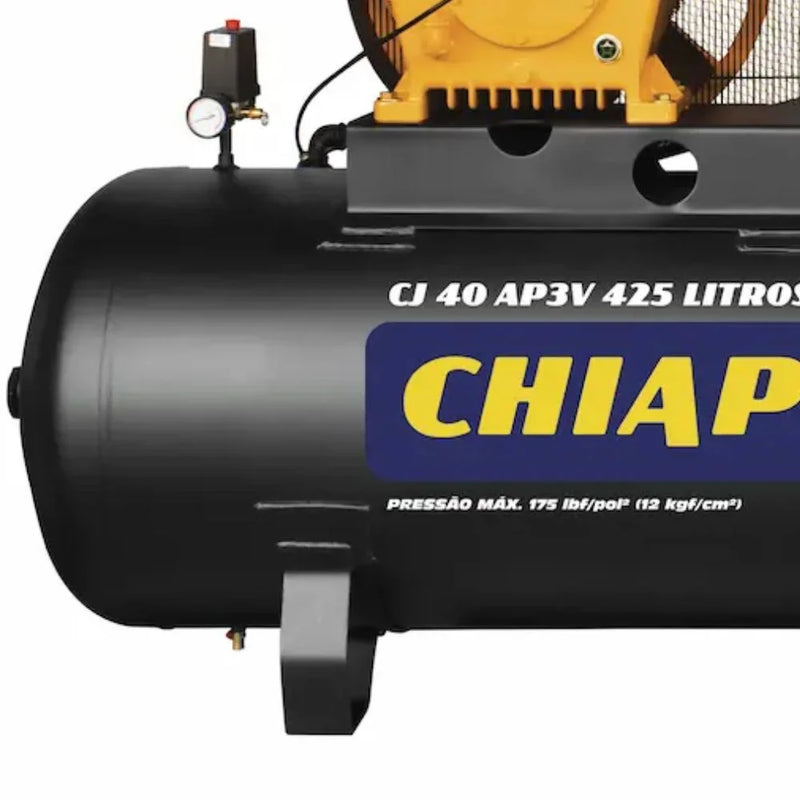 Compressor de Ar de Alta Pressão CJ 40 AP3V 425L 10HP 40 Pés 220/380V CHIAPERINI-27930